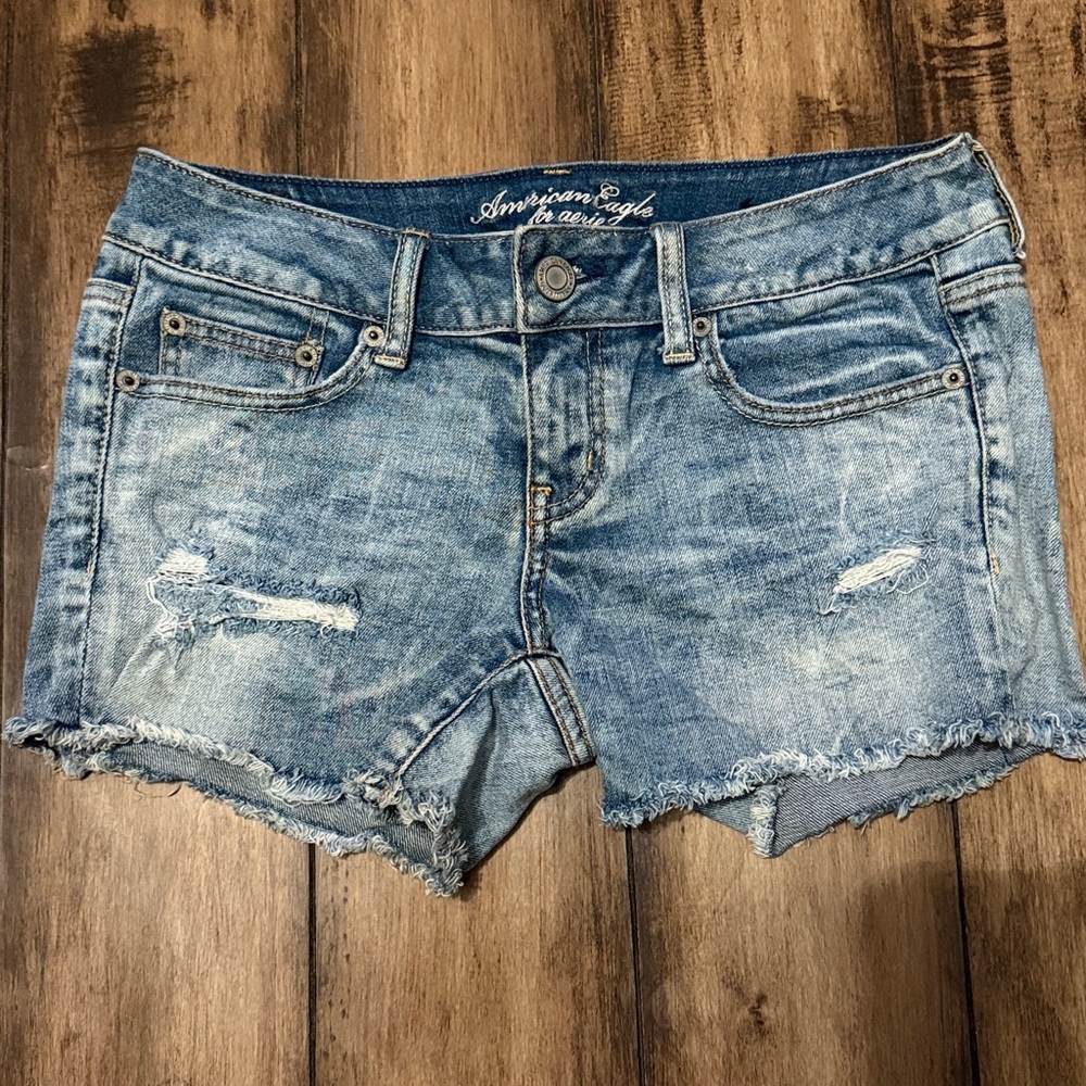 American Eagle Distressed Denim Shorts